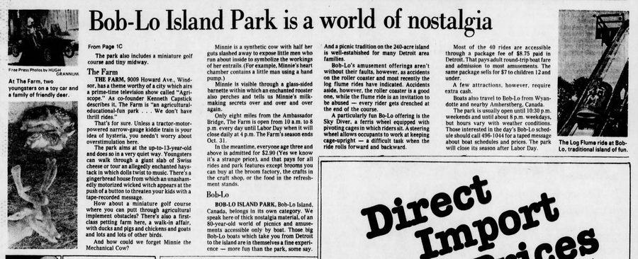 Edgewater Park - AUG 1978 ARTICLE ON MICH AMUSEMENT PARKS (newer photo)